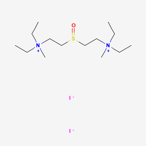 molecular formula C14H34I2N2OS B14498427 Ammonium, sulfinyldiethylenebis(diethylmethyl-, diiodide CAS No. 63951-30-4