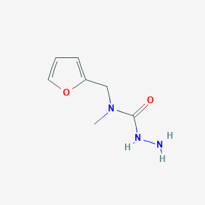 molecular formula C7H11N3O2 B14498437 N-[(Furan-2-yl)methyl]-N-methylhydrazinecarboxamide CAS No. 64341-19-1