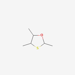 molecular formula C6H12OS B14498448 anti-2-cis-4,5-Trimethyl-1,3-oxathiolane CAS No. 63393-28-2