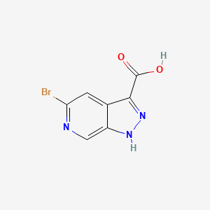 molecular formula C7H4BrN3O2 B1449847 5-Bromo-1H-pyrazolo[3,4-C]pyridine-3-carboxylic acid CAS No. 2089651-75-0