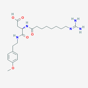 8-Guanidinooctanoyl-asp-2-(4-methoxyphenyl)ethylamide