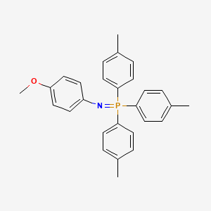 molecular formula C28H28NOP B14498514 [(4-Methoxyphenyl)imino]tris(4-methylphenyl)-lambda~5~-phosphane CAS No. 62968-46-1
