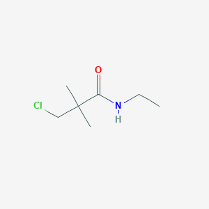 molecular formula C7H14ClNO B1449852 3-Chloro-N-ethyl-2,2-dimethylpropanamide CAS No. 1060817-21-1