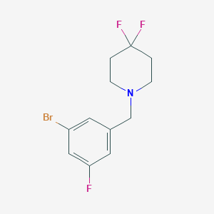 1-(3-Bromo-5-fluorobenzyl)-4,4-difluoropiperidine