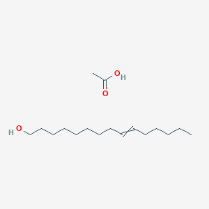 molecular formula C17H34O3 B14498542 Acetic acid;pentadec-9-en-1-ol CAS No. 64437-41-8