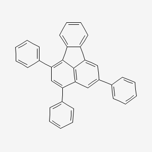 molecular formula C34H22 B14498546 1,3,5-Triphenylfluoranthene CAS No. 65256-17-9