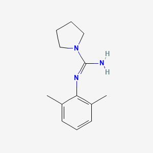 molecular formula C13H19N3 B14498563 N'-(2,6-dimethylphenyl)pyrrolidine-1-carboximidamide CAS No. 65070-87-3