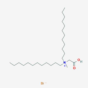 molecular formula C27H56BrNO2 B14498567 N-(Carboxymethyl)-N-dodecyl-N-methyldodecan-1-aminium bromide CAS No. 65316-85-0