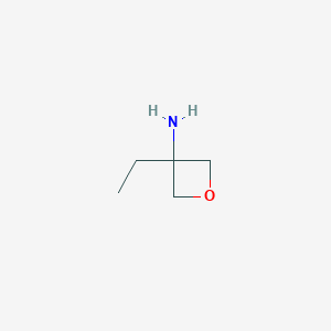molecular formula C5H11NO B1449857 3-Ethyloxetan-3-amine CAS No. 1363383-14-5