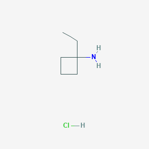 molecular formula C6H14ClN B1449859 1-Ethylcyclobutan-1-amine hydrochloride CAS No. 279215-56-4