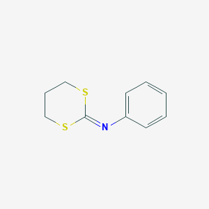 molecular formula C10H11NS2 B14498608 N-phenyl-1,3-dithian-2-imine CAS No. 64067-84-1