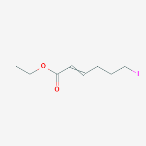 molecular formula C8H13IO2 B14498654 Ethyl 6-iodohex-2-enoate CAS No. 64277-92-5