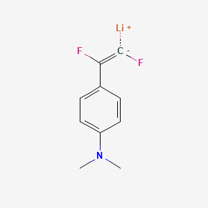molecular formula C10H10F2LiN B14498782 lithium;4-(1,2-difluoroethenyl)-N,N-dimethylaniline CAS No. 64325-23-1