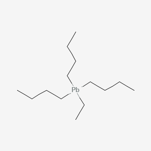 molecular formula C14H32Pb B14498815 Plumbane, tributylethyl- CAS No. 65151-10-2