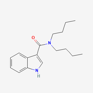 molecular formula C17H24N2O B14498821 N,N-Dibutyl-1H-indole-3-carboxamide CAS No. 63479-70-9