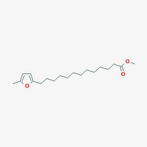 molecular formula C19H32O3 B14498866 Methyl 13-(5-methylfuran-2-YL)tridecanoate CAS No. 64137-47-9