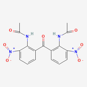 molecular formula C17H14N4O7 B14498875 N,N'-[Carbonylbis(6-nitro-2,1-phenylene)]diacetamide CAS No. 63169-50-6