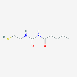molecular formula C8H16N2O2S B14498877 N-[(2-Sulfanylethyl)carbamoyl]pentanamide CAS No. 64847-72-9