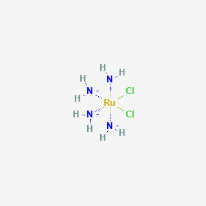 molecular formula Cl2H8N4Ru-4 B14498897 Ruthenium(1+), chloride, (OC-6-22)- CAS No. 22327-28-2