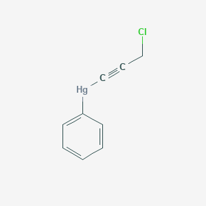 molecular formula C9H7ClHg B14498946 (3-Chloroprop-1-yn-1-yl)(phenyl)mercury CAS No. 64705-14-2