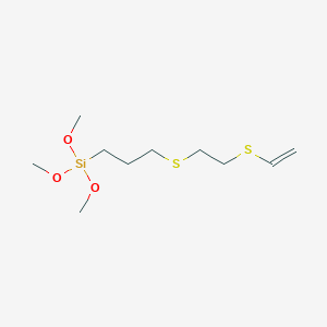 molecular formula C10H22O3S2Si B14498949 3,3-Dimethoxy-2-oxa-7,10-dithia-3-siladodec-11-ene CAS No. 62992-50-1