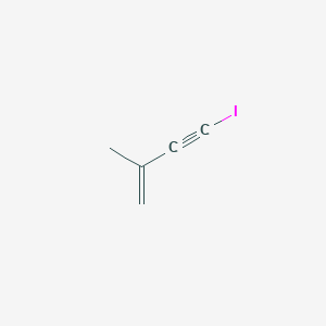 molecular formula C5H5I B14499043 4-Iodo-2-methylbut-1-en-3-yne CAS No. 64106-96-3