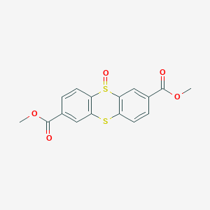 molecular formula C16H12O5S2 B14499099 Dimethyl 5-oxo-5H-5lambda~4~-thianthrene-2,7-dicarboxylate CAS No. 65178-28-1