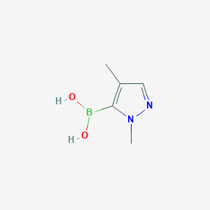 molecular formula C5H9BN2O2 B1449914 (2,4-Dimethylpyrazol-3-yl)boronic acid CAS No. 1876473-40-3
