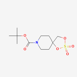 molecular formula C11H19NO6S B1449915 8-Boc-2,2-二氧代-1,3-二氧杂-2-硫杂-8-氮杂螺[4.5]癸烷 CAS No. 1257300-52-9