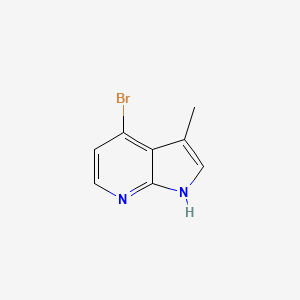 molecular formula C8H7BrN2 B1449926 4-bromo-3-methyl-1H-pyrrolo[2,3-b]pyridine CAS No. 1363382-02-8