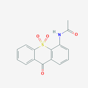 molecular formula C15H11NO4S B14499282 N-(9,10,10-Trioxo-9,10-dihydro-10lambda~6~-thioxanthen-4-yl)acetamide CAS No. 63094-08-6