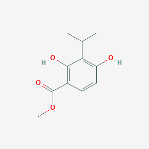 molecular formula C11H14O4 B14499318 Methyl 2,4-dihydroxy-3-(propan-2-yl)benzoate CAS No. 64767-82-4