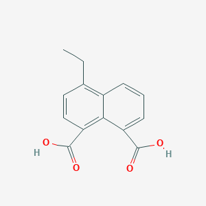 molecular formula C14H12O4 B14499329 4-Ethylnaphthalene-1,8-dicarboxylic acid CAS No. 63002-44-8