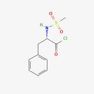 molecular formula C10H12ClNO3S B14499368 N-(Methanesulfonyl)-L-phenylalanyl chloride CAS No. 63640-54-0