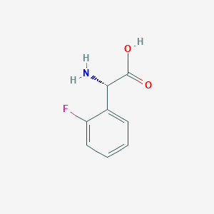 molecular formula C8H8FNO2 B144994 (2S)-2-amino-2-(2-fluorophenyl)acetic acid CAS No. 138751-04-9