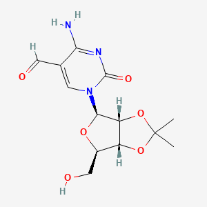 molecular formula C13H17N3O6 B1449945 cytidine, 5-formyl-2',3'-O-(1-methylethylidene)- CAS No. 153535-36-5