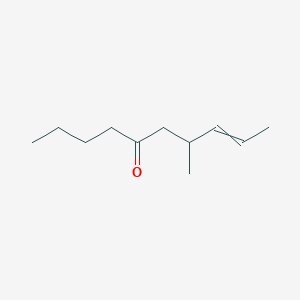 molecular formula C11H20O B14499462 7-Methyldec-8-EN-5-one CAS No. 62858-51-9