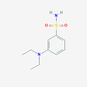molecular formula C10H16N2O2S B14499480 3-(Diethylamino)benzene-1-sulfonamide CAS No. 63935-18-2