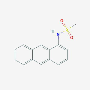 molecular formula C15H13NO2S B14499499 N-(Anthracen-1-YL)methanesulfonamide CAS No. 63228-63-7