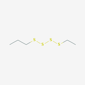 molecular formula C5H12S4 B14499514 1-Ethyl-4-propyltetrasulfane CAS No. 63833-25-0