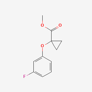 molecular formula C11H11FO3 B1449952 Methyl 1-(3-fluorophenoxy)cyclopropanecarboxylate CAS No. 1924165-75-2