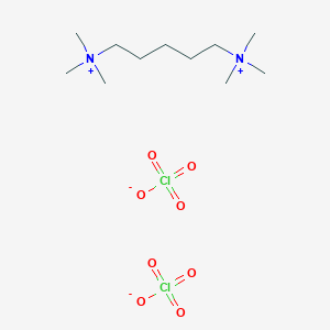 molecular formula C11H28Cl2N2O8 B14499537 N~1~,N~1~,N~1~,N~5~,N~5~,N~5~-Hexamethylpentane-1,5-bis(aminium) diperchlorate CAS No. 63944-08-1