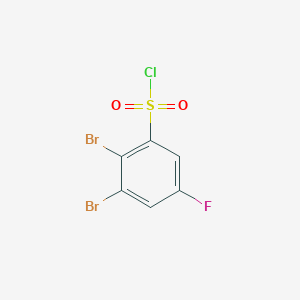 molecular formula C6H2Br2ClFO2S B1449956 2,3-Dibromo-5-fluorobenzenesulfonyl chloride CAS No. 1805122-50-2