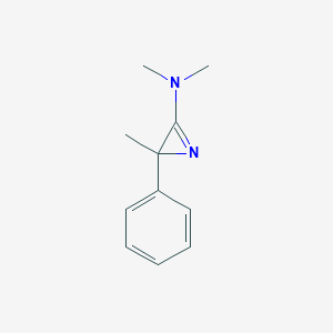 molecular formula C11H14N2 B14499594 N,N,2-Trimethyl-2-phenyl-2H-aziren-3-amine CAS No. 64276-77-3