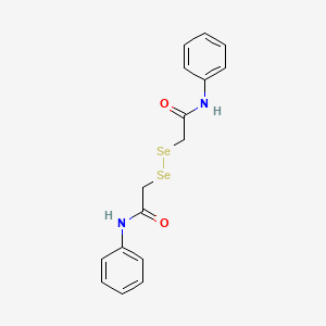 molecular formula C16H16N2O2Se2 B14499601 Acetamide, 2,2'-diselenobis(N-phenyl- CAS No. 64046-56-6