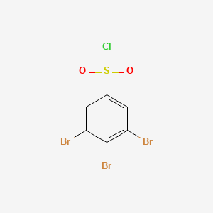 molecular formula C6H2Br3ClO2S B1449962 3,4,5-Tribromobenzene-1-sulfonyl chloride CAS No. 1261684-47-2