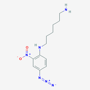 molecular formula C12H18N6O2 B14499642 N~1~-(4-Azido-2-nitrophenyl)hexane-1,6-diamine CAS No. 64309-09-7