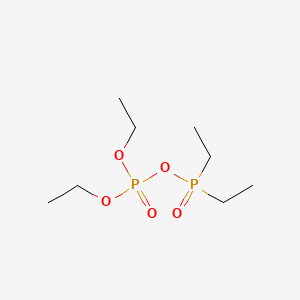 molecular formula C8H20O5P2 B14499659 Phosphinic acid, diethyl-, anhydride with diethyl phosphate CAS No. 63886-53-3