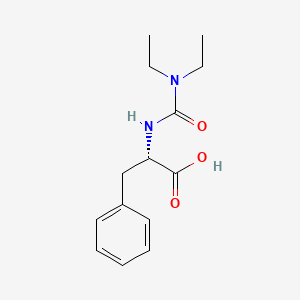 molecular formula C14H20N2O3 B14499675 N-(Diethylcarbamoyl)-L-phenylalanine CAS No. 63524-76-5