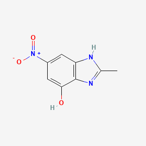 molecular formula C8H7N3O3 B14499725 2-Methyl-6-nitro-1H-benzimidazol-4-ol CAS No. 64236-07-3